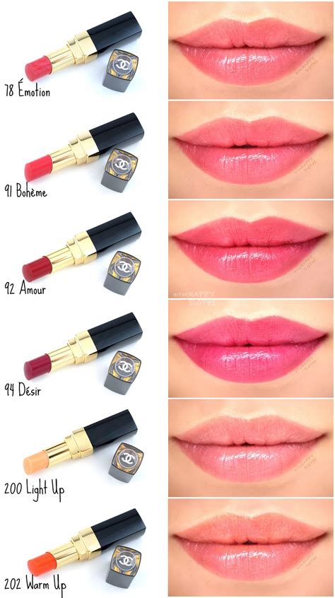 chanel rouge coco flash swatches